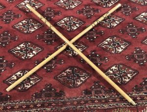 Bastones de mando del alcalder y juez de paz