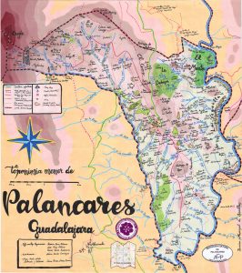Mapa toponímico de Palancares (J.R. Muñoz) Mapa toponímico de Palancares (J.R. Muñoz)