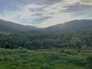 A las 8h 15´ ya se ha puesto el sol en la Cabezuela